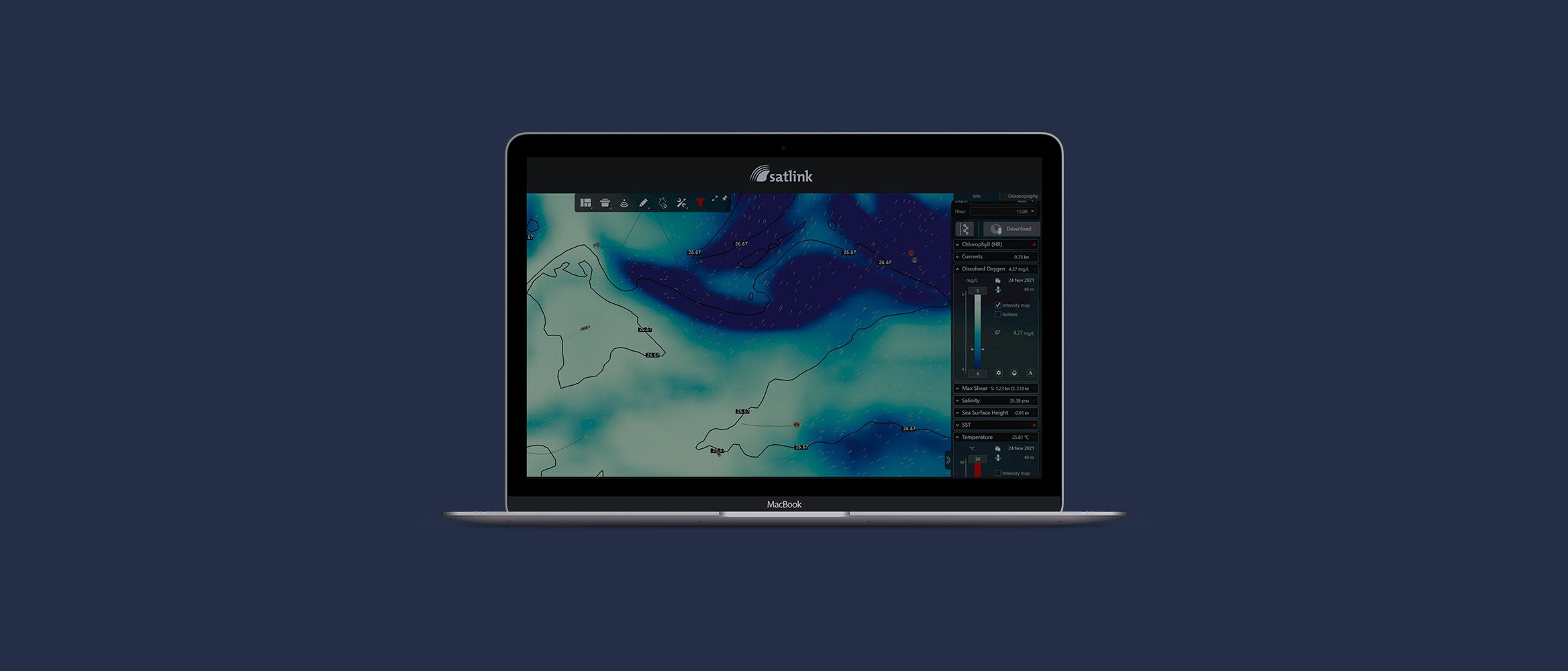 Oceanographic information for the best use of Satlink buoys
