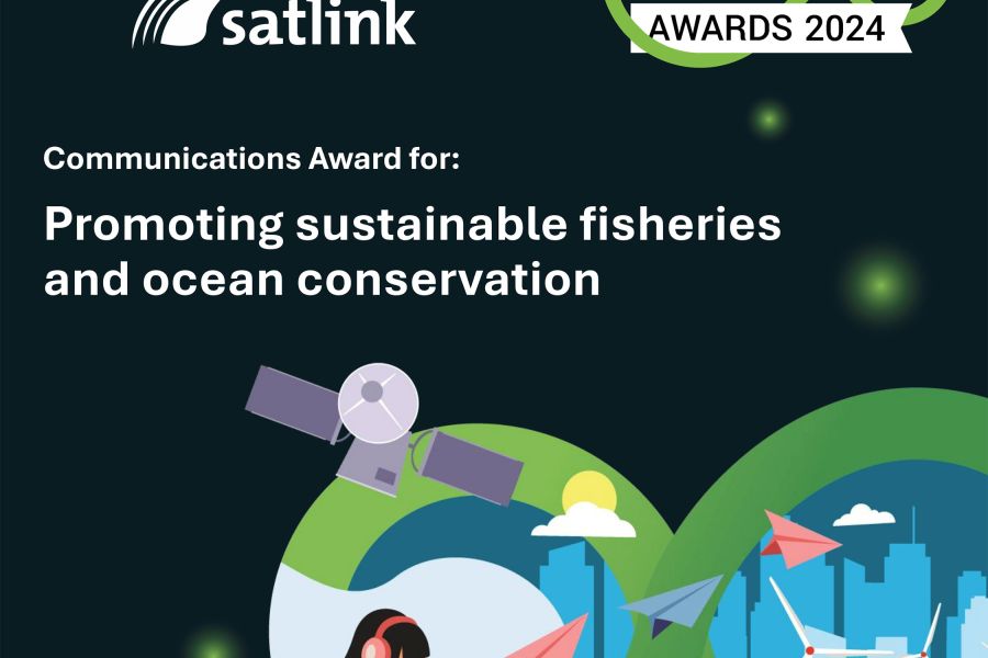 Satlink, recognized at the ‘World Sustainability Awards’  for its communications efforts to promote sustainable fisheries management